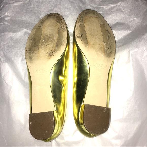 J. Crew Metallic Gold Janey Ballet Flats - Picture 5 of 7